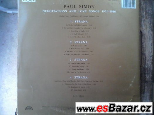 PAUL SIMON-NEGOTIATIONS AND LOVE SONGS 71-86 2LP – fotografie 2