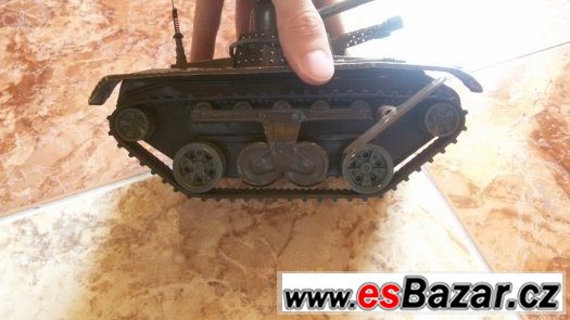 Plechový tank JOUSTRA Nº10 TCHAD TIN TANK PANZER 1960 MADE I – fotografie 2