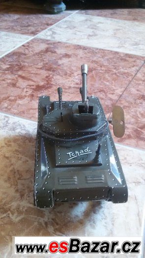 Plechový tank JOUSTRA Nº10 TCHAD TIN TANK PANZER 1960 MADE I – fotografie 4