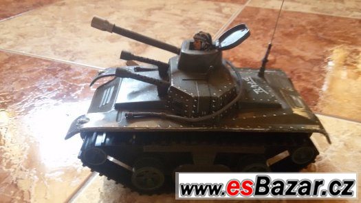 Plechový tank JOUSTRA Nº10 TCHAD TIN TANK PANZER 1960 MADE I – fotografie 5