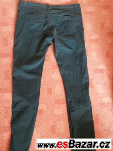 Zelené denim kalhoty 42/44 – fotografie 4