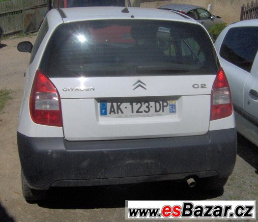 Citroen C2 1.4HDi, r. v. 2007 - Náhradní díly – fotografie 1