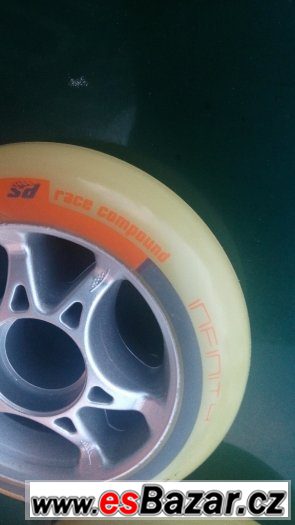 kolečka brusle inline infinity 90mm nejeté powerslide 8 kusů – fotografie 3