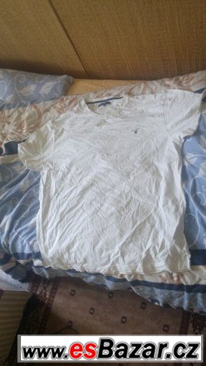 gant bílé pánské triko vel 3xl xxxl znak na hrudi nezažloutl – fotografie 1