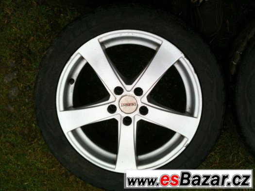 Alu disky 17" 5x108 a zimní pneu 225/50 – fotografie 4