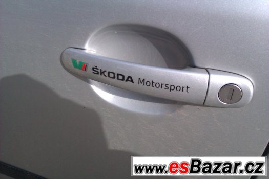 kvalitni samolepky skoda motorsport na kliky dveri – fotografie 2