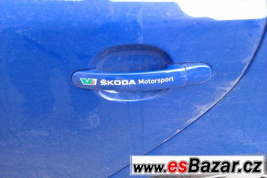 kvalitni samolepky skoda motorsport na kliky dveri – fotografie 3