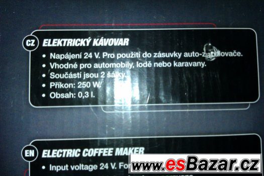 kavovar uplne novy  24v – fotografie 2