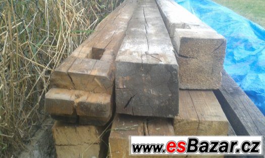 5 ks smrkových trámů použitých 18x15x400cm – fotografie 2