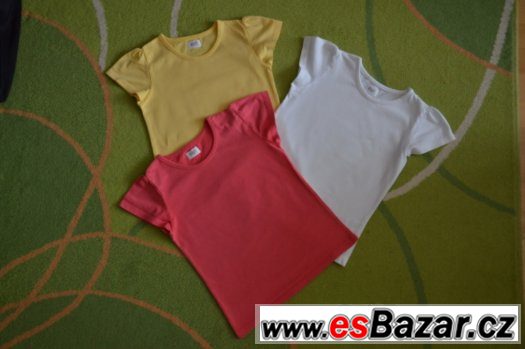 3 pack triček s krátkým rukávem - vel. 110 – fotografie 1
