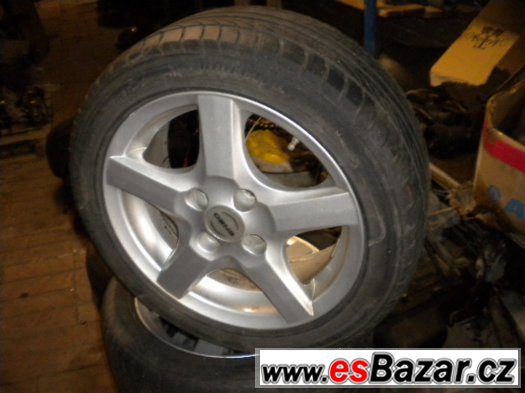 alu 4x100 15"  pneu 195/50/15,golf,felicia,astra,vento.. – fotografie 1