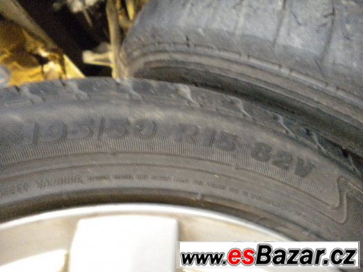 alu 4x100 15"  pneu 195/50/15,golf,felicia,astra,vento.. – fotografie 3