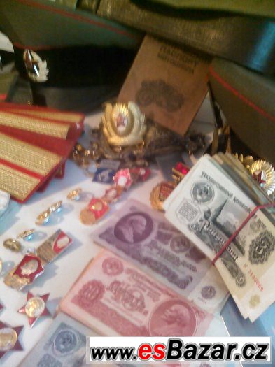 Prodam Dnepr Ural  vojenska cepice, ruble,medaile,Lenin – fotografie 3