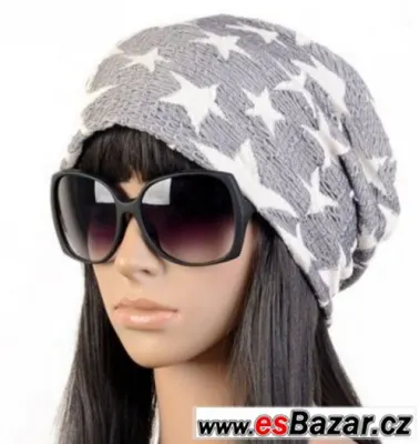 Nová čepice s hvězdama-"Stars" + šál