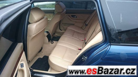 BMW e39 - béžový interier - kůře anatomy – fotografie 2