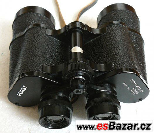 Německý dalekohled TRIEDR- PORST universal 10 x 50 s brašnou – fotografie 4