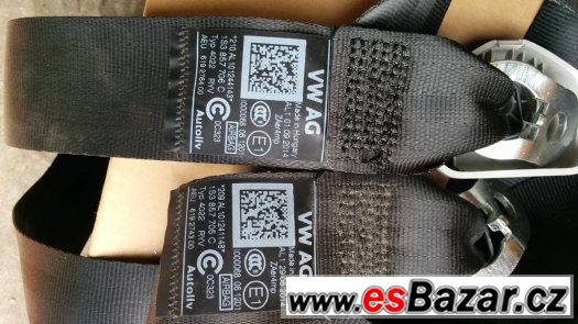 2ks bezpecnostni pasy VW Up Skoda Citigo Seat Mii – fotografie 2