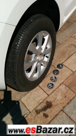 5JA601151 4ks stredove krytky Skoda Citigo Alu kola – fotografie 1