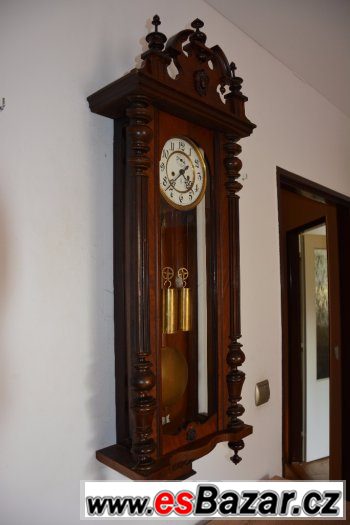 Starožitné 2-závažové hodiny Gustav Becker  r 1878 – fotografie 4