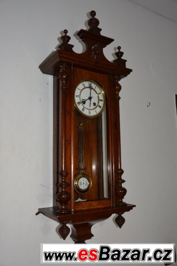 Starožitné řezbované hodiny Kienzle, r 1895 - top stav – fotografie 2