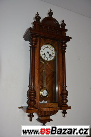Starožitné řezbované hodiny Junghans, r 1905 – fotografie 2