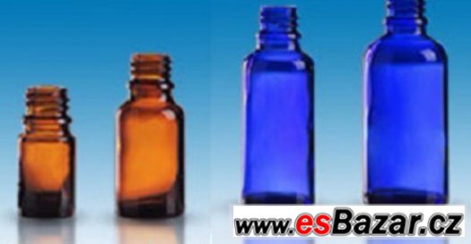 Lahvicky hnede ,zelene,pruhledne,modre sklo 30ml 20ml i vic – fotografie 1