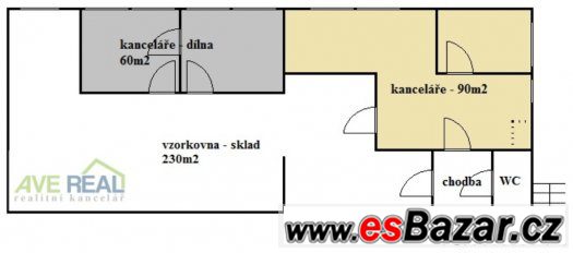Pronájem nebytových prostor o velikosti 380m2, Praha 9 – fotografie 1