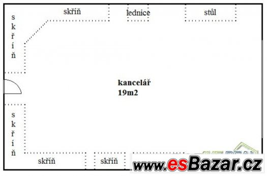 Pronájem kanceláře (19m2) v Praze 9 (Vysočany) – fotografie 1