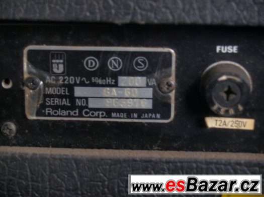 PRODÁM Tranzistorové kombo ROLAND GA-60 z konce 70.let – fotografie 4