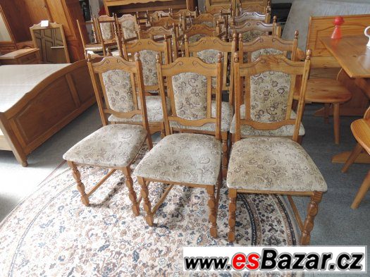 29 dubových rustikálních židlí do restaurace – fotografie 3