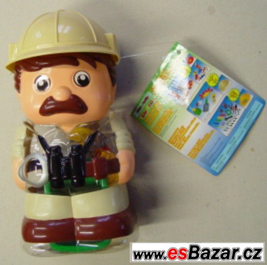 Stavebnice, Bořek stavitel, pejsek, hodinky, DVD pohádky VHS – fotografie 2