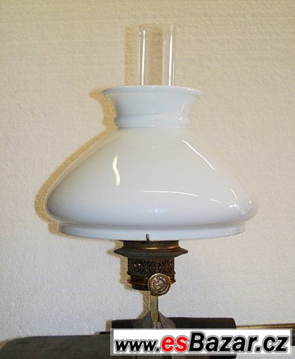 Petrolejová lampa - hořák, držák, stínítko, cylindr - 6x – fotografie 2