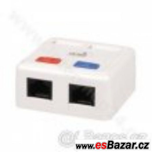 Patch panel 24P a datové zásuvky – fotografie 3
