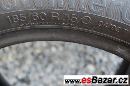 Zimní C 185/60R15 CONTINENTAL VancoWinterContact, 4ks, 6mm – fotografie 4