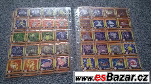 Retro sbírka samolepek Pokémonů – fotografie 1