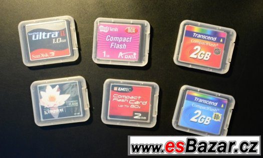 Compact Flash karta 1GB a 2 GB – fotografie 1