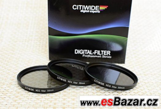 Citiwide 58mm ND filtry ND2, ND4, ND8 – fotografie 1
