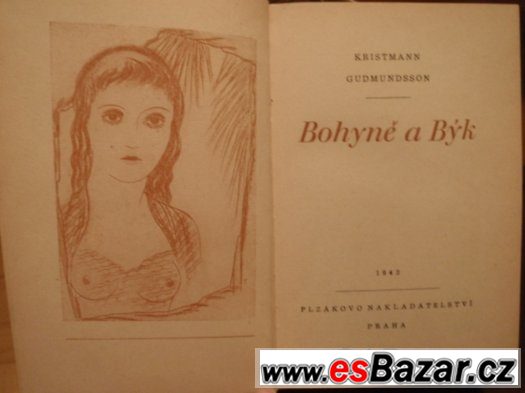 Kristman Gudmundsson - Bohyně a býk,1943, il.TOYEN – fotografie 1
