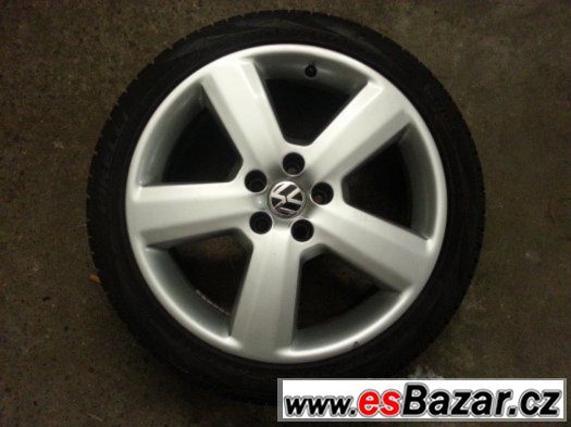 Prodám alu 18" original Audi s pneu – fotografie 1