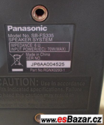 Reproduktory PANASONIC 70W – fotografie 3
