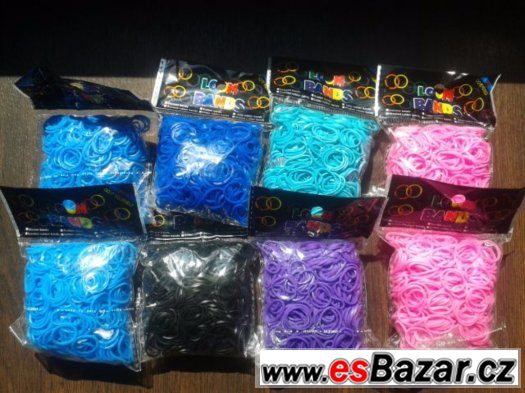 Gumičky Loom Bands gumičkování 600ks/kusů – fotografie 1