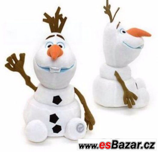 Plyšák sněhulák Olaf/Frozen/Ledové království - – fotografie 1