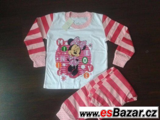 nové Pyžamo minnie mouse růžové Love – fotografie 1