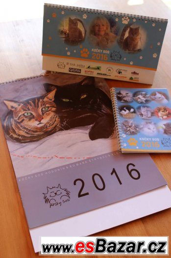Kočičí kalendáře a diáře 2016 – fotografie 1
