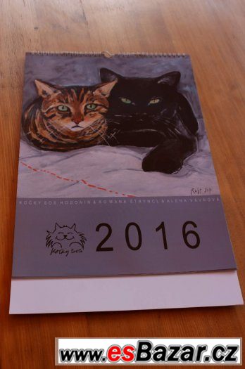 Kočičí kalendáře a diáře 2016 – fotografie 5