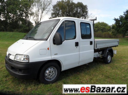 Peugeot Boxer 2.2 HDi valník-7 míst,klima,serviska,TOP – fotografie 1