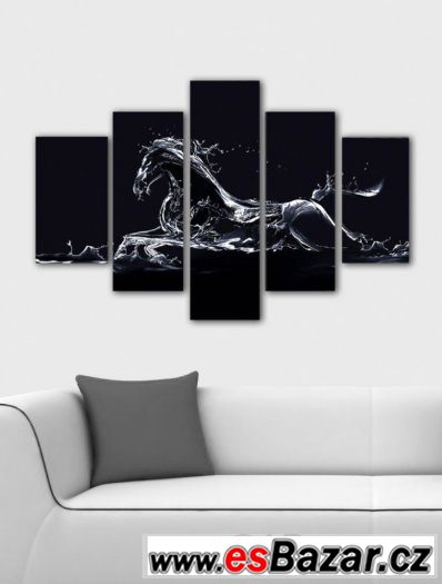 Fotoobraz, obraz - ČERNÝ KŮŇ - velikost 100 x 70 cm – fotografie 1