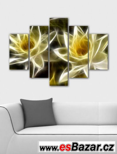 Fotoobraz, obraz - ŽLUTÉ KVĚTY - velikost 100 x 70 cm – fotografie 1
