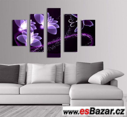 Fotoobraz, obraz - FIALOVÝ MOTIV - velikost 150 x 105 cm – fotografie 1