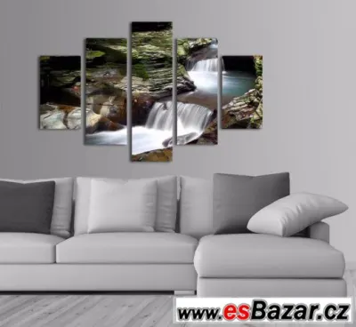 Velký obraz, fotoobraz - velikost 150x105 cm - VODOPÁD